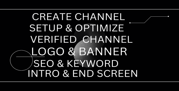 I will create, setup and optimize youtube channel with logo, banner