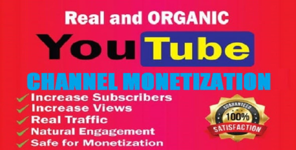 I will do youtube promotion and organically for monetization