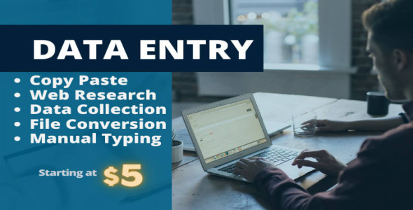 I will do data entry, copy paste, web research, excel data entry, pdf to excel