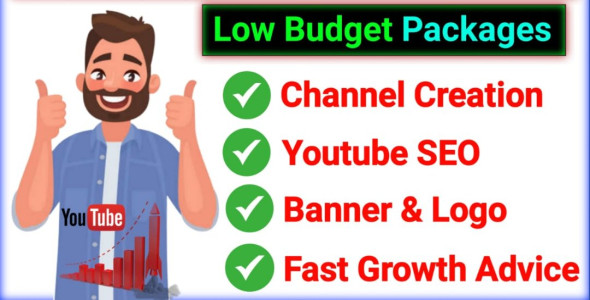 I will create and setup youtube channel with logo and banner