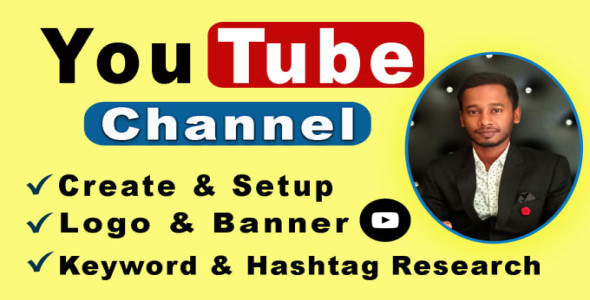 I will create, setup, design and SEO youtube channel professionally