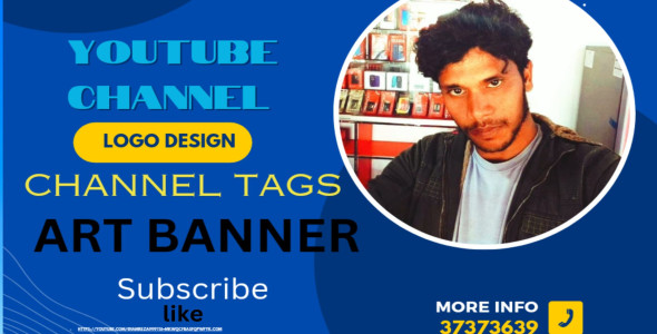 I will create and setup youtube channel with logo and banner