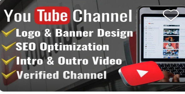 I will create and setup youtube channel, logo, banner and channel creation