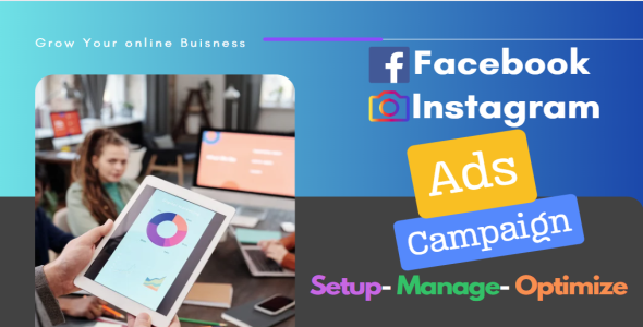 I will setup Facebook ads, Instagram ads campaign, Facebook advertising, Facebook marketing