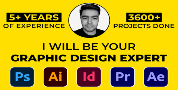 I will be your graphic design, photoshop and video editing expert