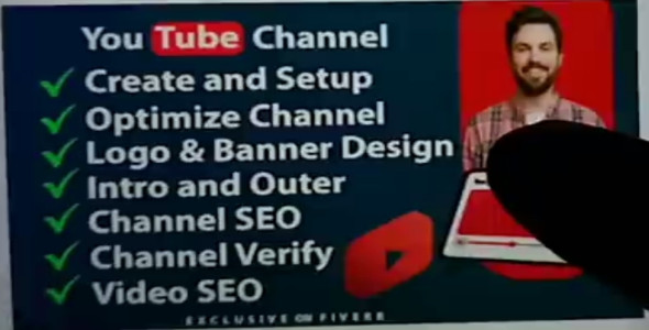 I will be your youtube manager with channel create and setup N