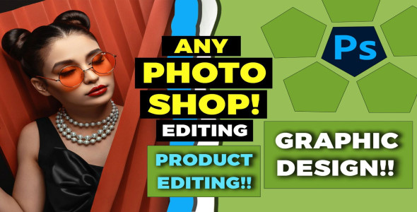 I will do quick photoshop editing graphic design and product image editing