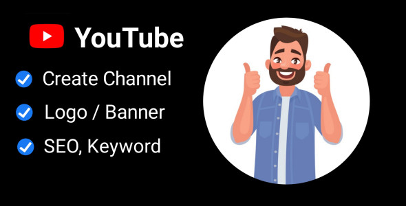 I will Create and Setup YouTube Channel with Logo, Banner