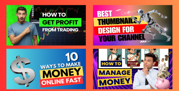 I will Design professional & eye-catchy thumbnails