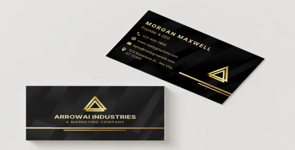 I will create digital professional luxuries business Card