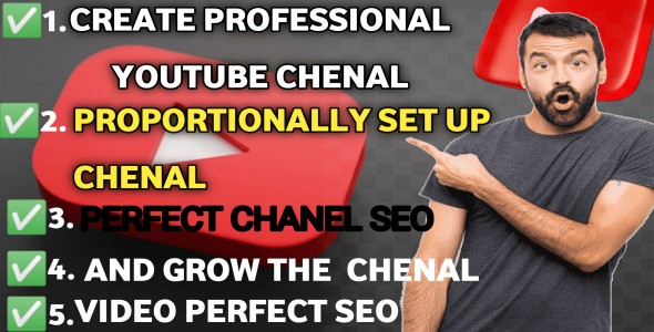 I will create and set up a youtube channel with channel and video optimization