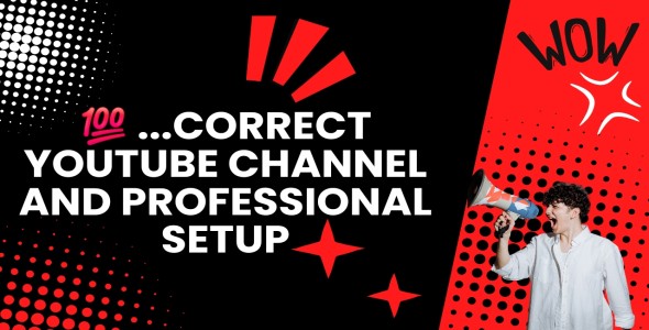 Create YouTube channel and professional setup setup