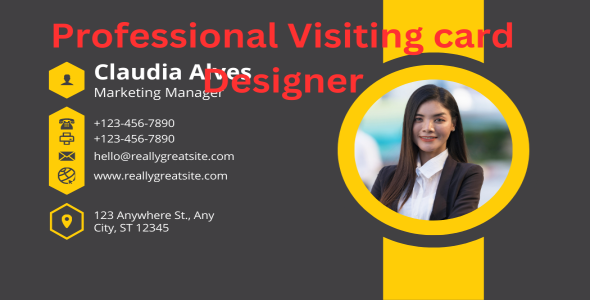 Professional Visiting Card Designer