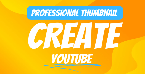 Professional YouTube thumbnail create