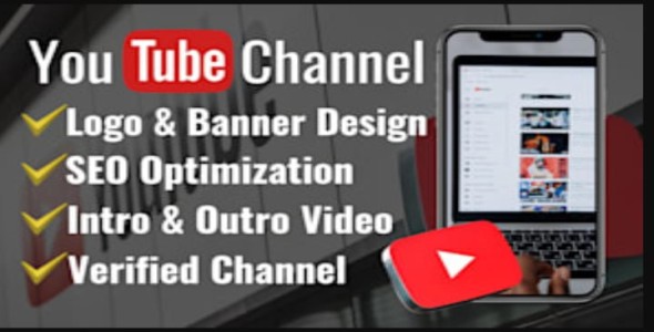 I will create and setup youtube channel with logo, banner, intro, outro