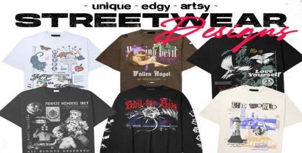 Will create unique streetwear,edgy artsy tshirt designs