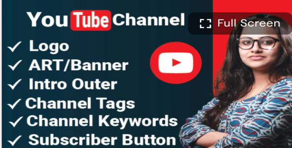 I will create and setup youtube channel with logo, banner, intro, and outer