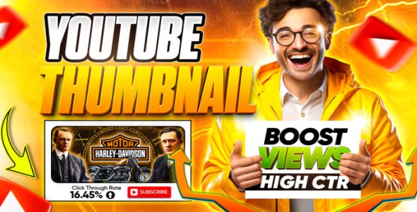 I will design amazing youtube thumbnails to boost your views