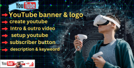 will create and setup band new youtube channel with logo, banner, SEO
